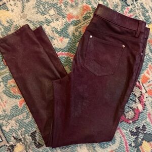 Women's Straight Leg Pants - Dark Purple